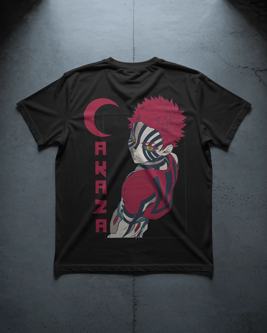 Camiseta Akaza | Demon Slayer | Diseño oversize negra edición limitada