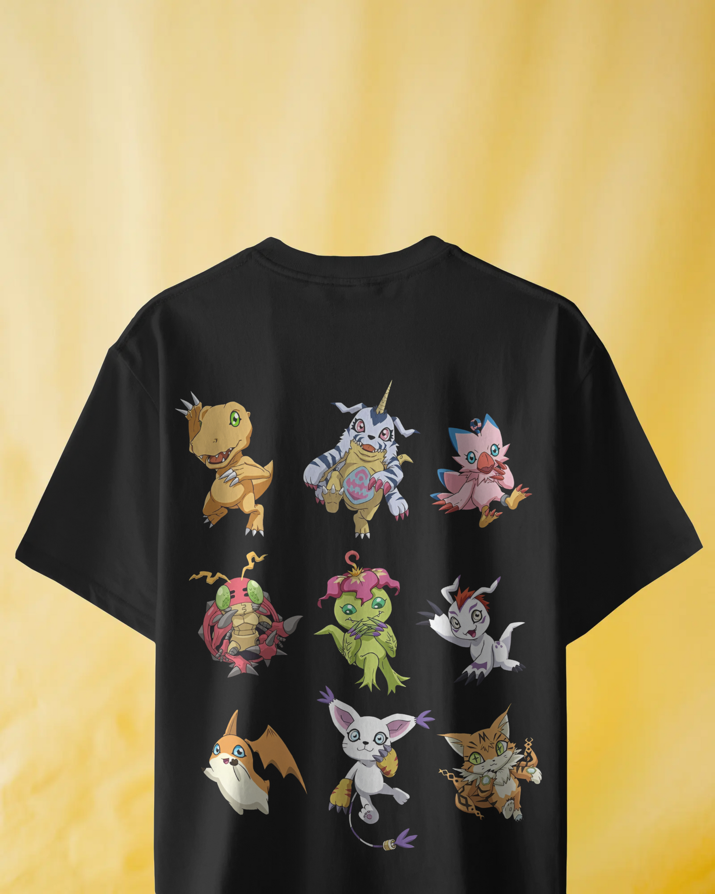 Camiseta Digimon | Digimon | Diseño exclusivo oversize negra