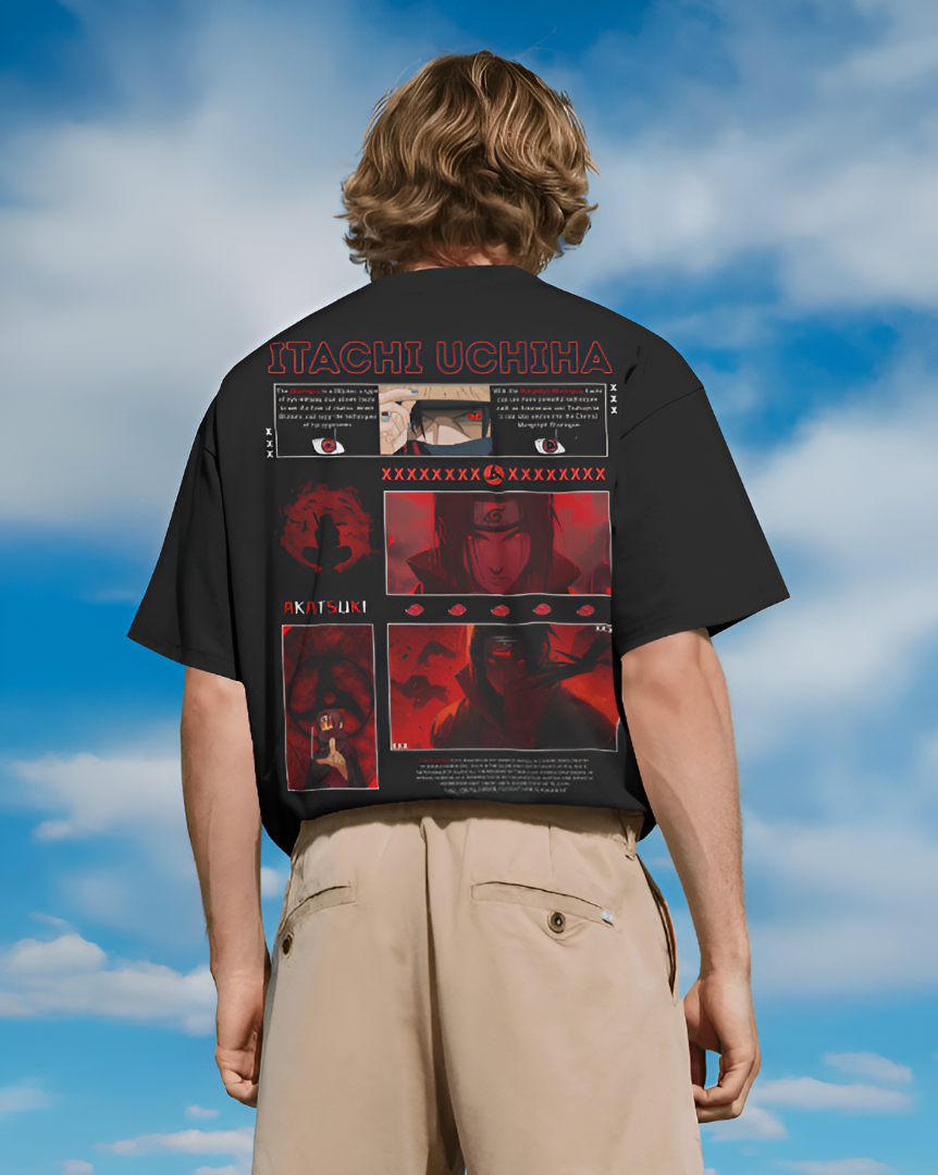 Camiseta Itachi Uchiha | Naruto | Diseño exclusivo oversize