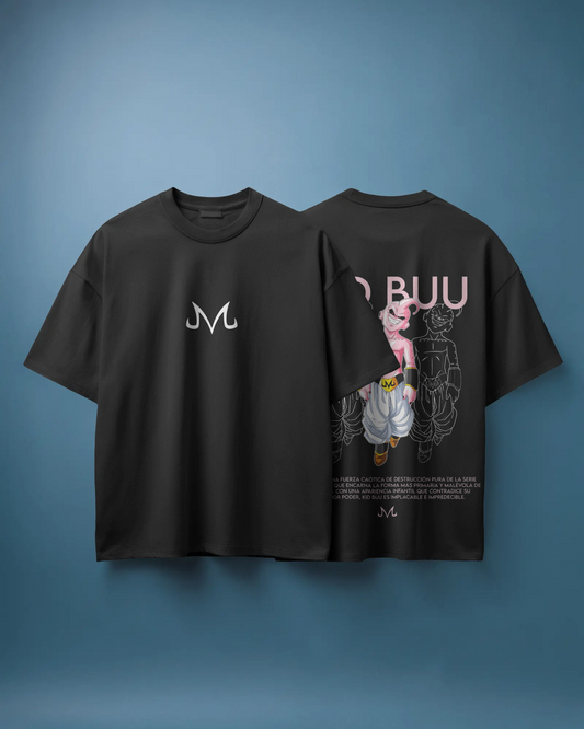 Camiseta Kid Buu | Dragon Ball Z | Diseño exclusivo oversize negra