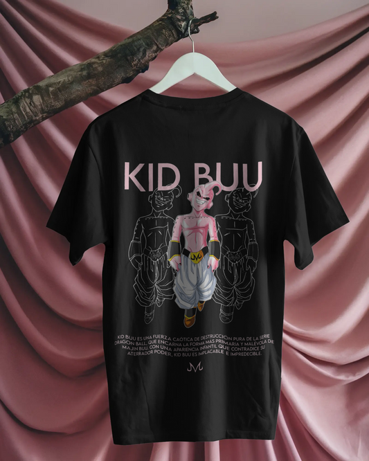 Camiseta Kid Buu | Dragon Ball Z | Diseño exclusivo oversize negra