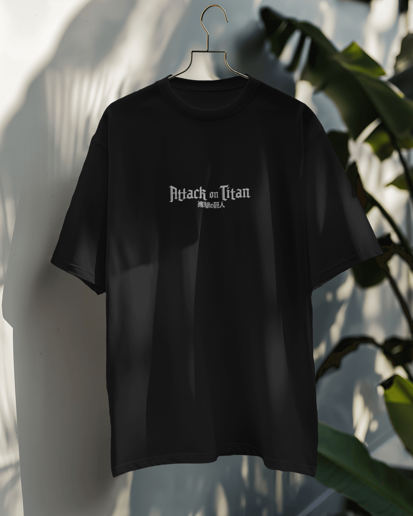 Camiseta Levi Ackerman | Attack on Titan | Oversize negra diseño exclusivo