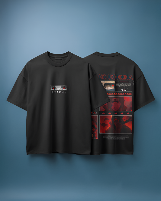 Camiseta Itachi Uchiha | Naruto | Diseño exclusivo oversize